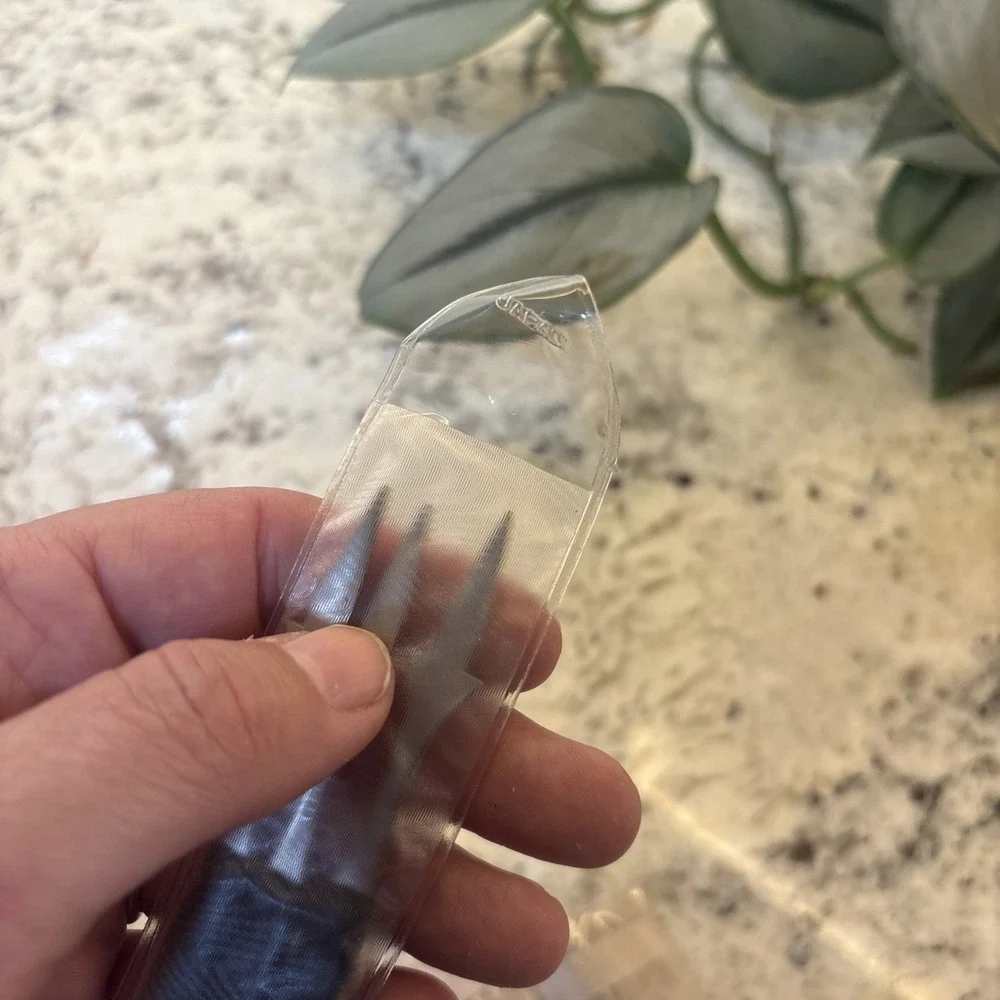15‎ NOS Vtg MCM Hors d'oeuvres Stainless Black Handled Olive Picks Forks Japan